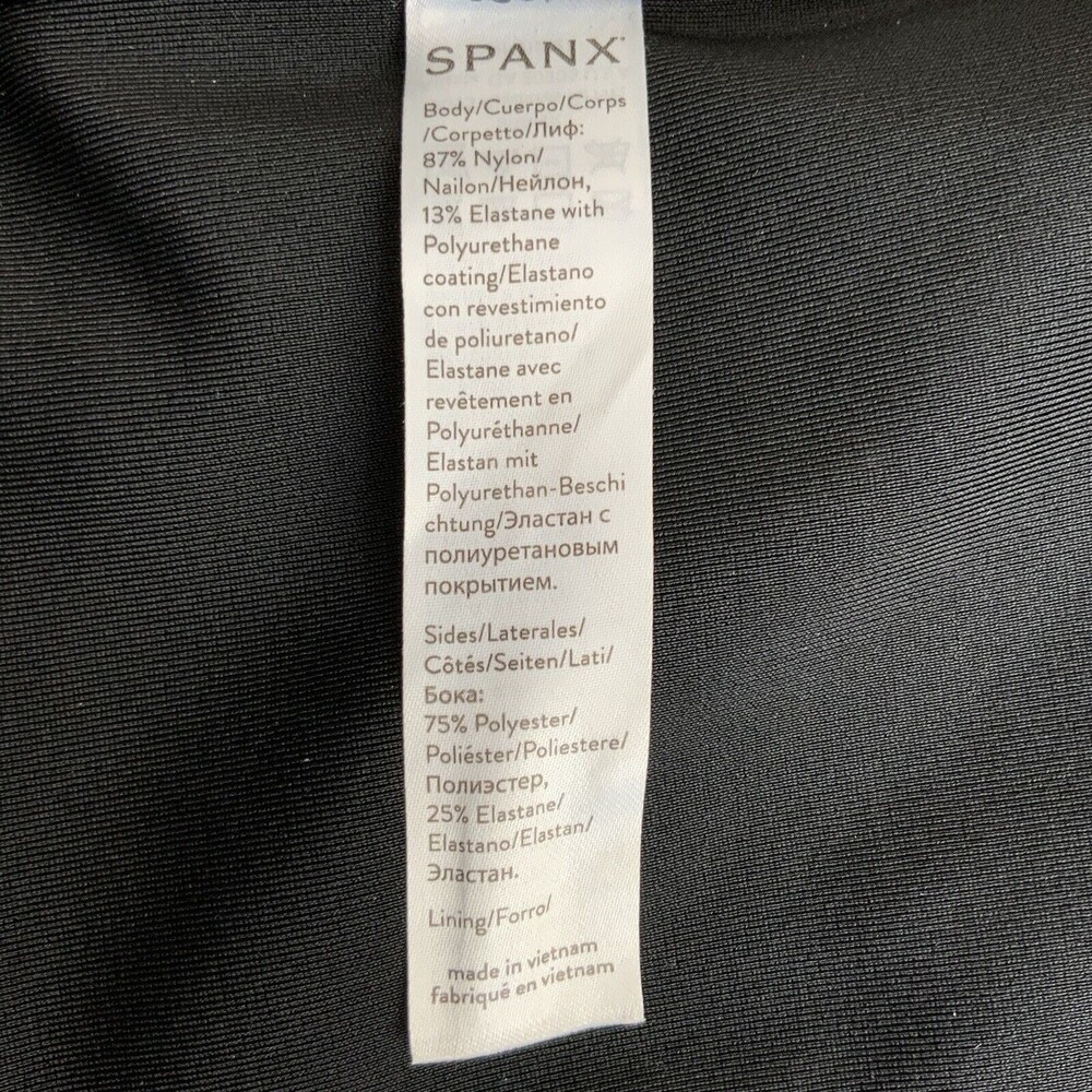 Spanx Leggings Faux Leather White Side Stripe Pull-on Black S - Picture 7 of 9
